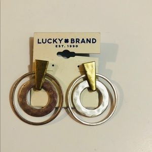 Bold/mixed metals statement earrings